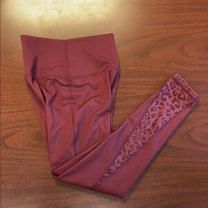 Aerie Burgandy Goals 7/8 Leggings